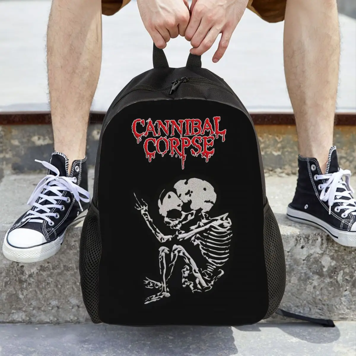 Cannibal Corpse Heavy Metal Band Horror Backpack Daypack Large Capacity Kids BookBag School Bag Shoulder Bags for Men Women