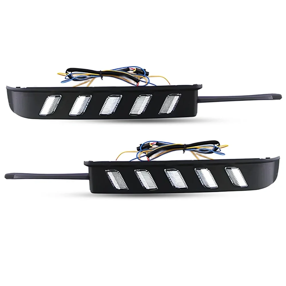 2Pcs /Set LED DRL Car Daytime Running Light Lamp For Toyota MARK X 2004 2005 2006 2007 2008 2009 Front Bumper Day Lights detail image 1