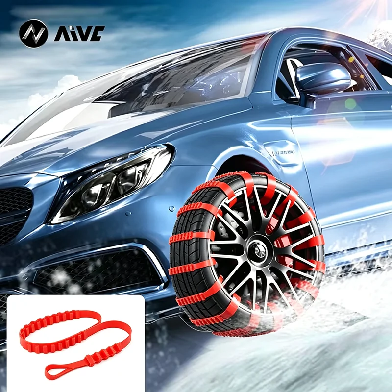 Portable Emergency Car Snow Anti‑Skid Chains Universal Tire Traction Chains For Winter Snow Ice Mud Off‑Road Sedan Safety Drving
