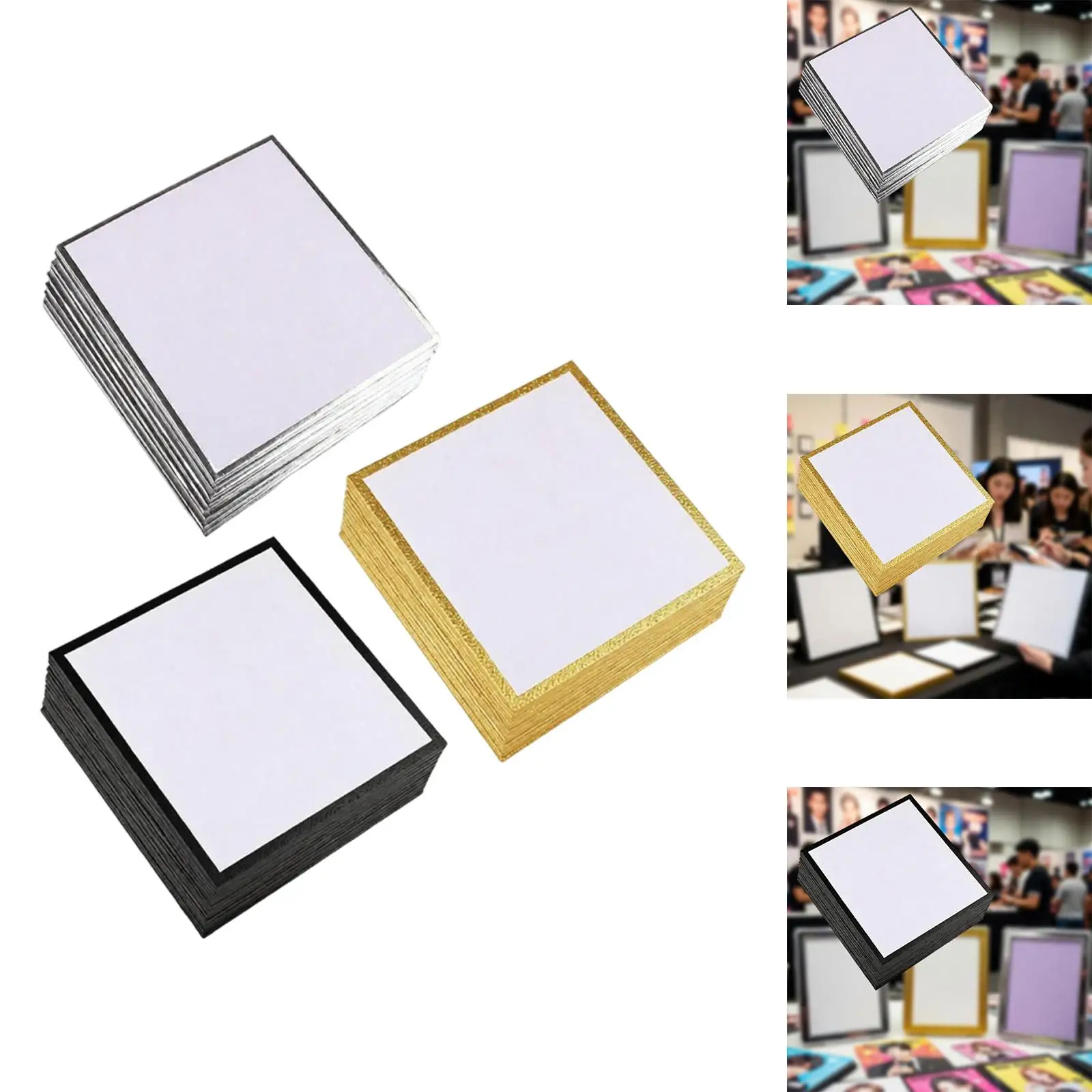 Double Sided Shikishi Art Boards Compact Square Signing Cards for Anime Art and Sketch Collections