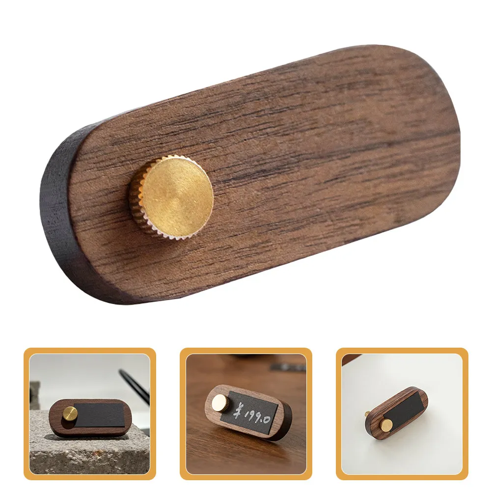 

Wooden Prices Display Signs Small Mini Chalkboard Signs Tabletop Retail Pricing Display Holder for Bakery Vendor Wedding