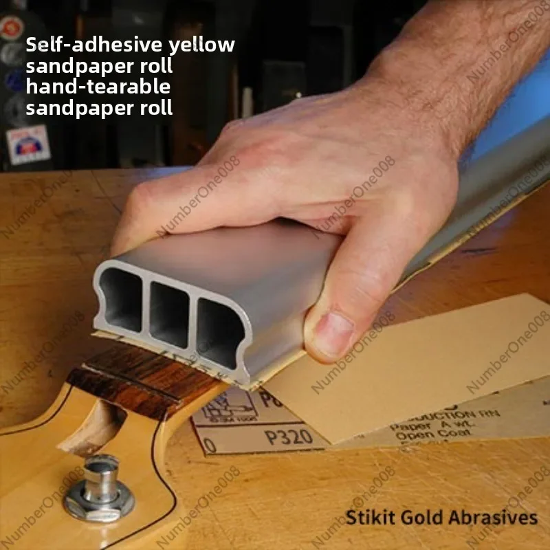 Self-Adhesive Sandpaper Roll, Sticky Back PSA Sanding Roll for Woodworking Metal Polishing, Guitar Making Abrasive Tools