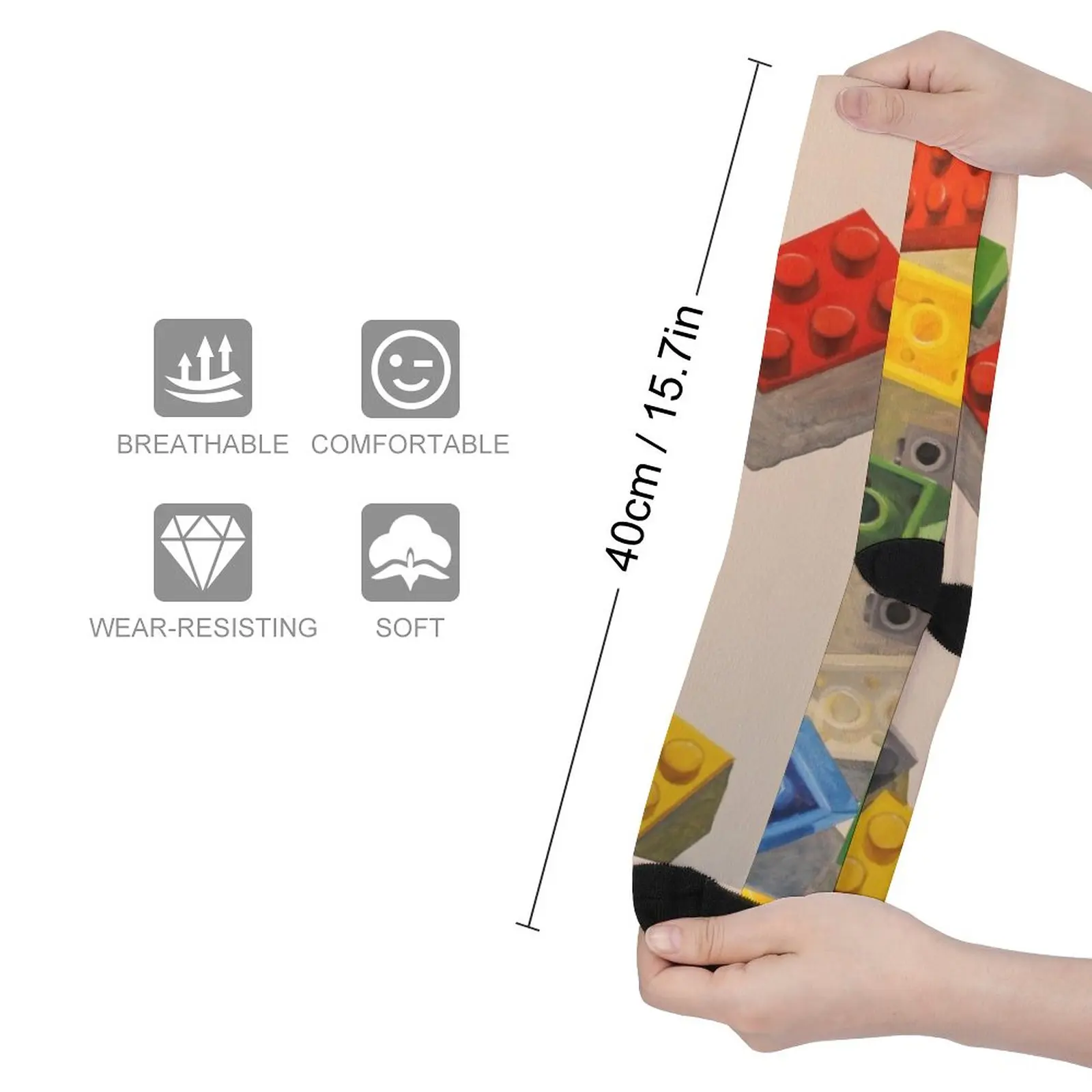 Painted Bricks 4 Socks funny gift socks for men golf sport socks