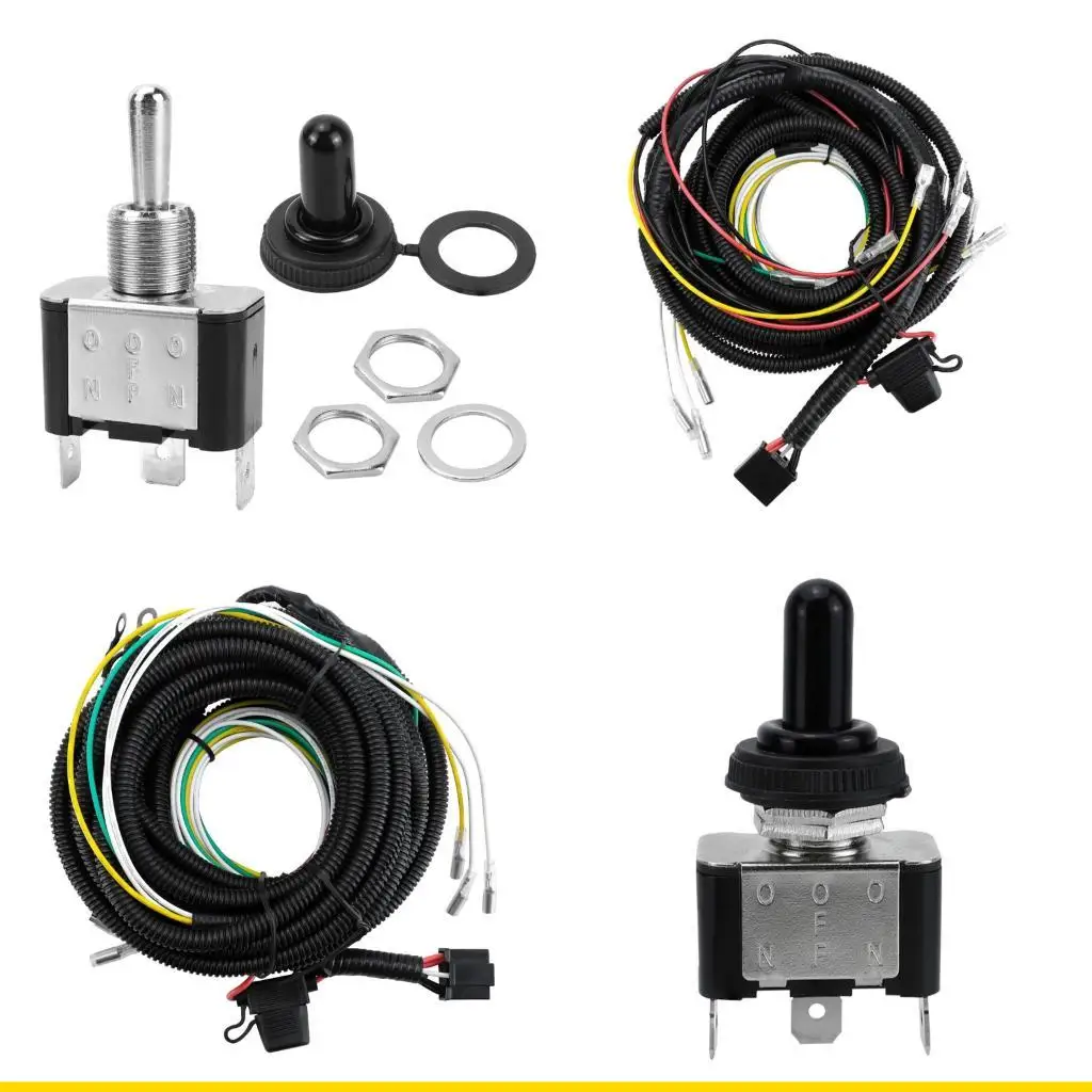 SZCH Prewired UTV Turn Universal ATV Horn Hazard Rocker Switches