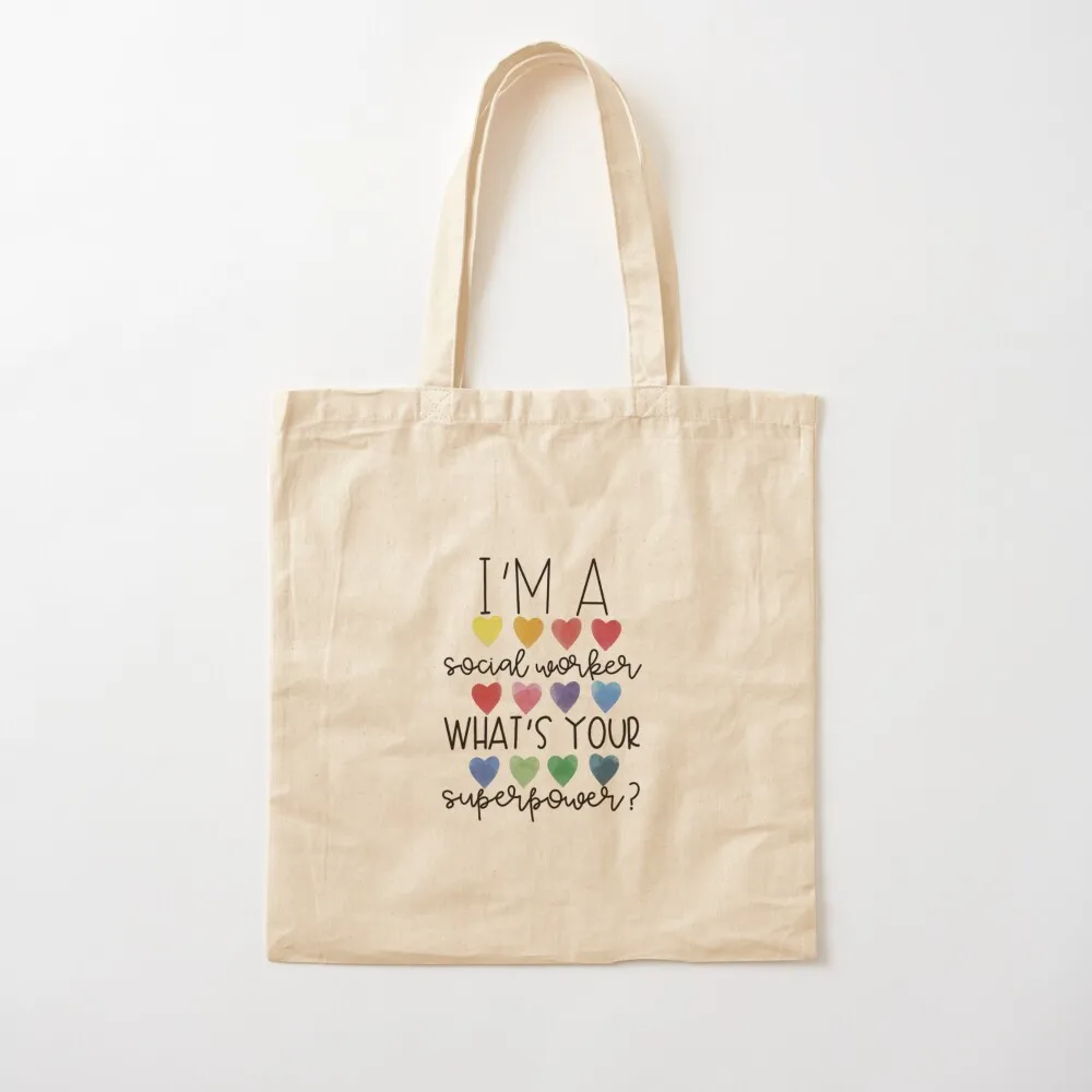 

I'm a Social Worker, What's Your Superpower Tote Bag Customizable tote bag tote bag university