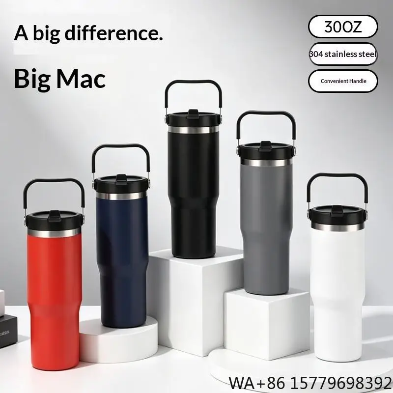 Portable for Car Outdoor Use Large Capacity 30-oz 304 Stainless Steel  Thermal Insulation Insulated Tumbler