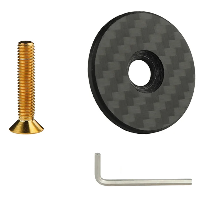 

ABVE-титановый болт, глянцевое углеродное волокно, верхняя крышка для велосипедной гарнитуры, 28,6 мм, 1 1/8 дюйма, крышка вилки, рулевой трубы