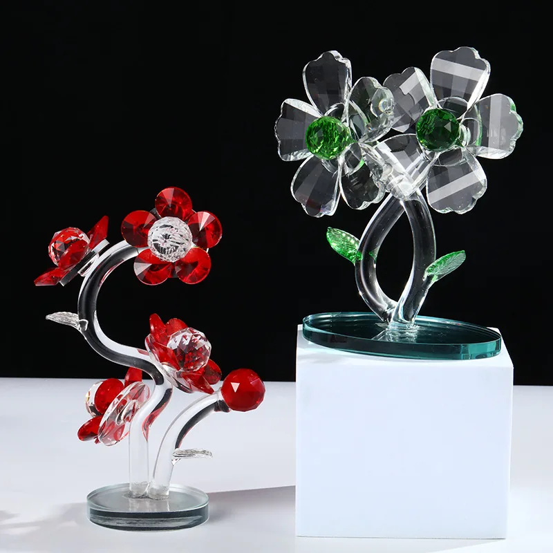 

Flower Crystal Ornaments Ornaments Crystal Crafts Desktop Ornaments Crystal Products Ornaments Crystals Room Decoration