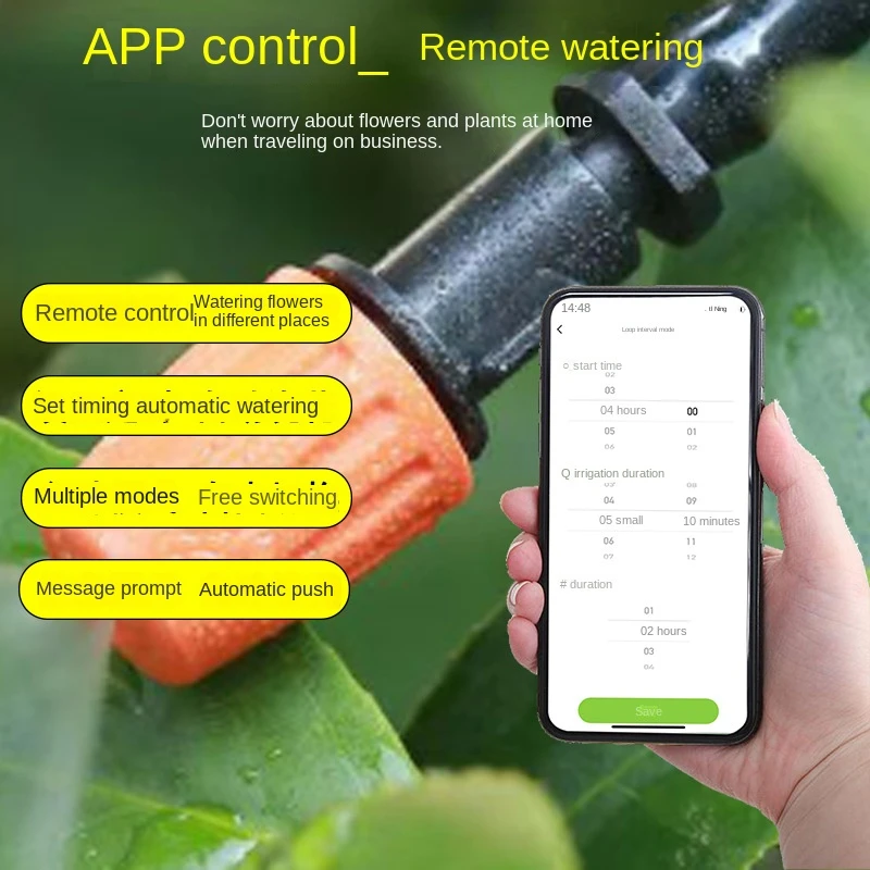 Wi-Fi Garden Automatic Water Timer, Mobile Remote Controller, Drip Irrigation, Watering System, Tuya Smartlife Yard