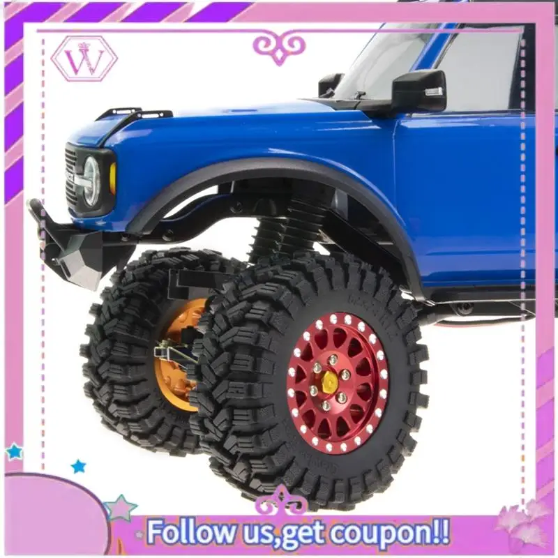 

Upgraded 4Pcs 62X24mm 1.2 Inch Metal Beadlock Wheel Rim Tire Set For 1/18 1/24 RC Crawler Car Axial SCX24 AX24 TRX4M FCX24