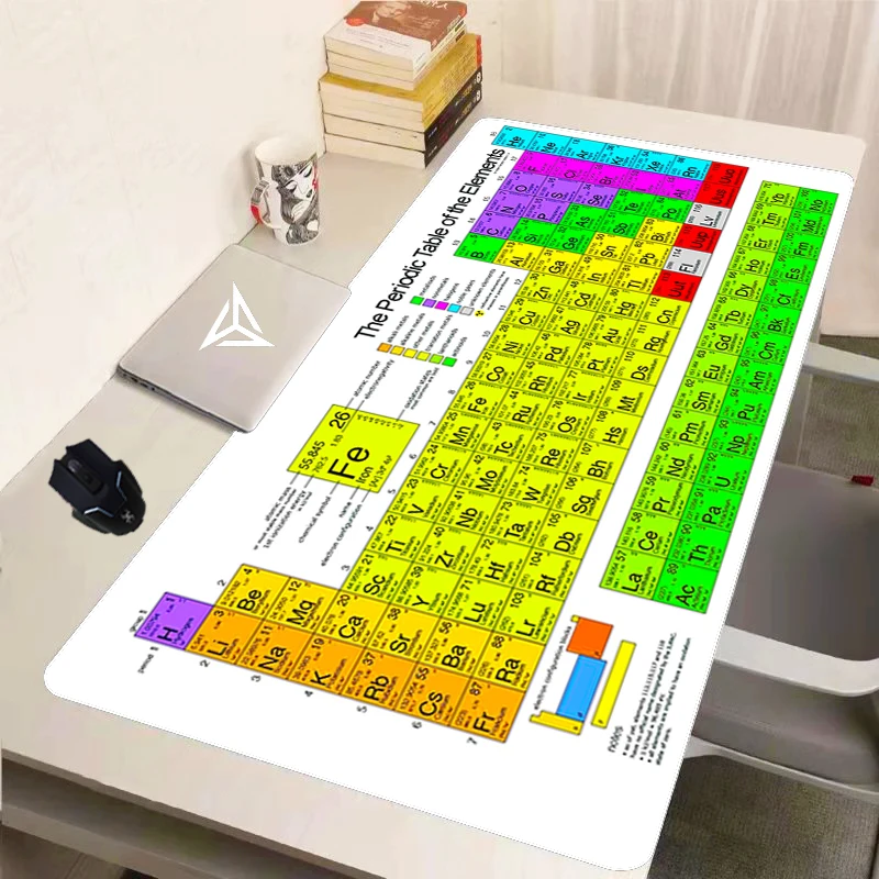 Periodic Table of the Elements Desk Mat Mause Pad Gamer Keyboard Mouse Mats Office Accessories Computer Offices Mice Pc Cabinet