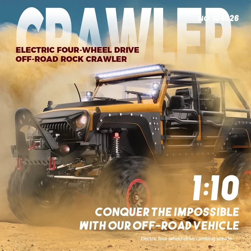 Wltoys 104026 Rc Car 1 10 Scale 4wd Electric Off Road Rock Crawler Racing Vehicle For Adult Outdoor Terrain