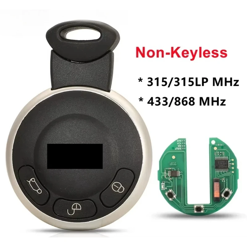 

Car Key For BMW Mini Remote 315/315lp/434/868mhz KR55WK49333 Keyless Smart Car Key For Bmw Mini Id46 Pcf7953 Remote Key