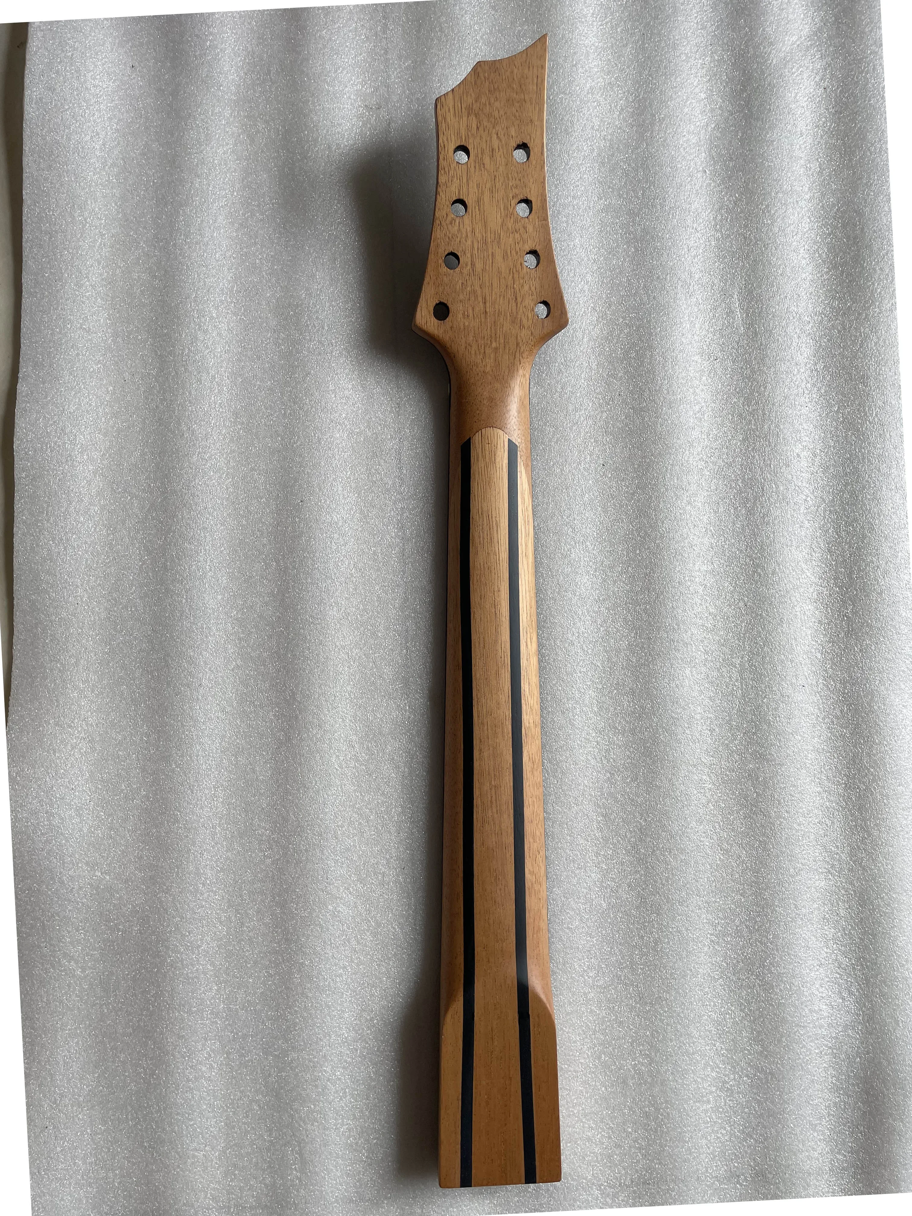 Electric Mahogany Guitar Neck Assembly DIY Part, 8 Strings, Wood Fingerboard, High Quality, New, 24 Fret