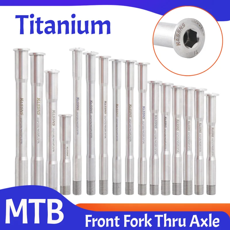 

Titanium Thru Axle 12x142 12x148 12x100 15x110 Front Mtb Ultralight Rear Ti Thru Axle Boost 12mm 15mm Dirt Mountain Road Bike