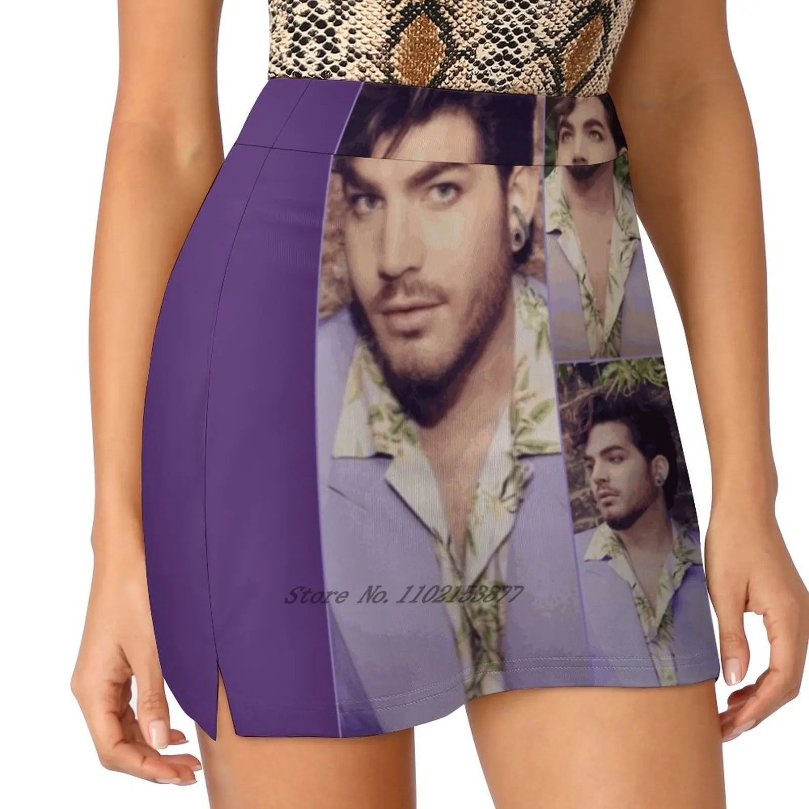 

Beauty Adam Lambert Summer Women's shorts Skirt 2 In 1 Fitness Yoga Skirt Tennis Skirts Adam Lambert Music Inspiration Glam