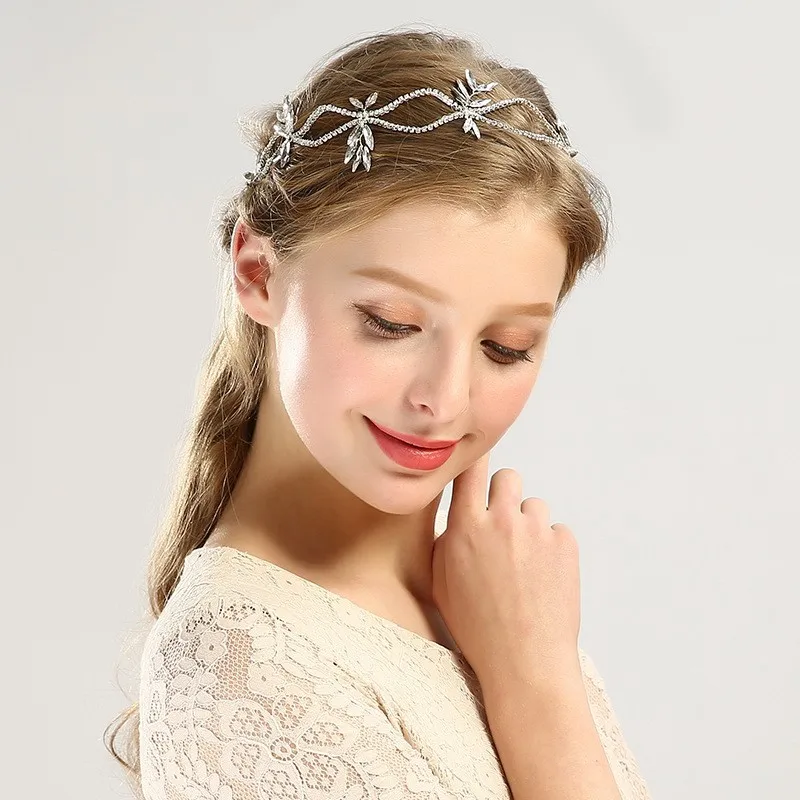 Baroque Luxury Crystal Hairband Handmade Headband Women Party Prom Bridal Wedding Hair Accessories Jewelry Band Headband Tiara