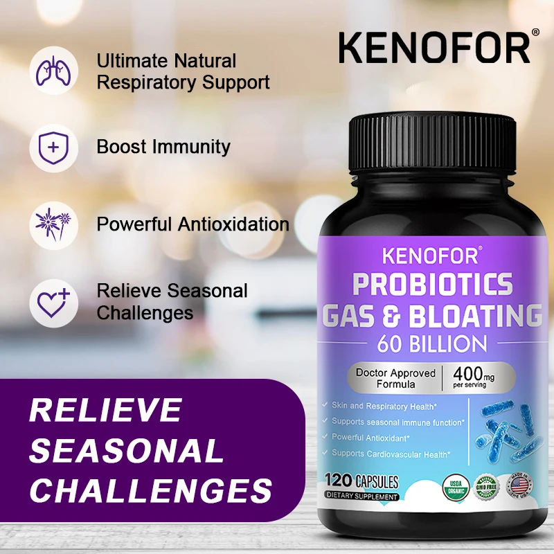 Adult Probiotic Capsules 60 Billion CFU - Promotes Immune and Digestive Health, Nutrient Absorption, Suitable for Men and Women - Image 2