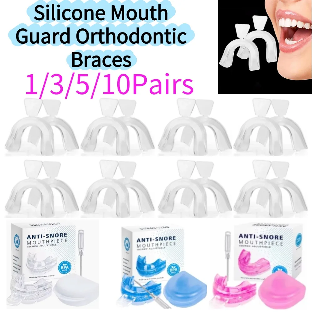 Silicone Mouth Guard Orthodontic Braces Teeth Retainer Anti Oring Bruxism Whitening Teeth Mouth Tray Boxing Tooth Protector