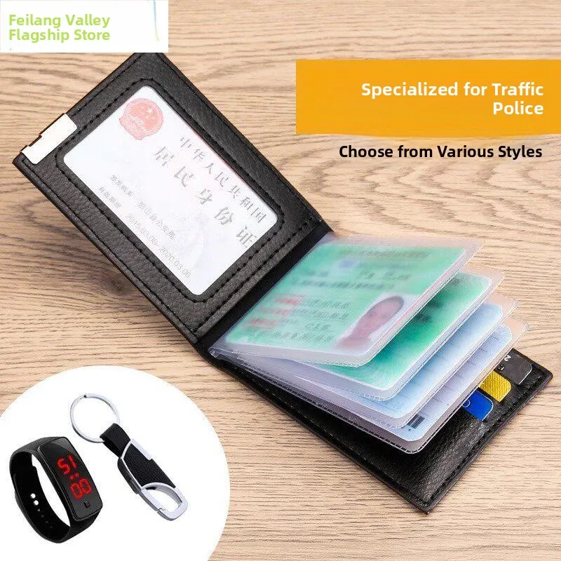 Thickened Leather Case for Driving License And ID Card Business Card Holder Protective Cover Durable Passport Wallet for Men
