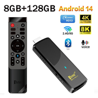 TV98 ATV X9 TV Stick Android 14 Full HD 4K 8K 8GB 128GB 4G 5G WiFi 6 Voice control BT5.0 Allwinner H313 Video Media Player iptv