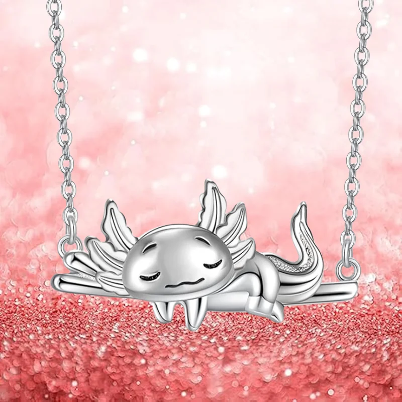 Fashion Axolotl Necklace for Women Jewelry Gift for my mother wife and lover aesthetic pendants