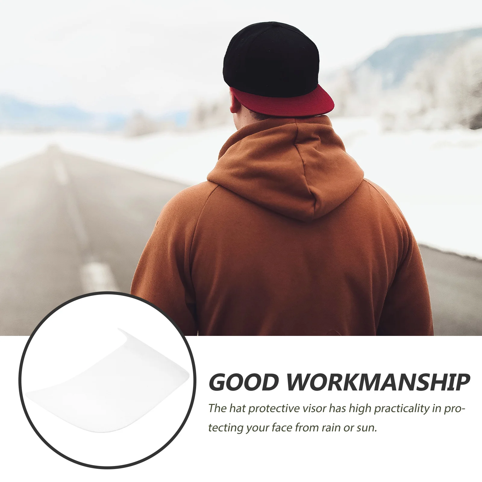 

20Pcs Baseball Hat Visor Decorative Replacement Sun Proof Rain Protection Outdoor Activity Hat Accessory Visor