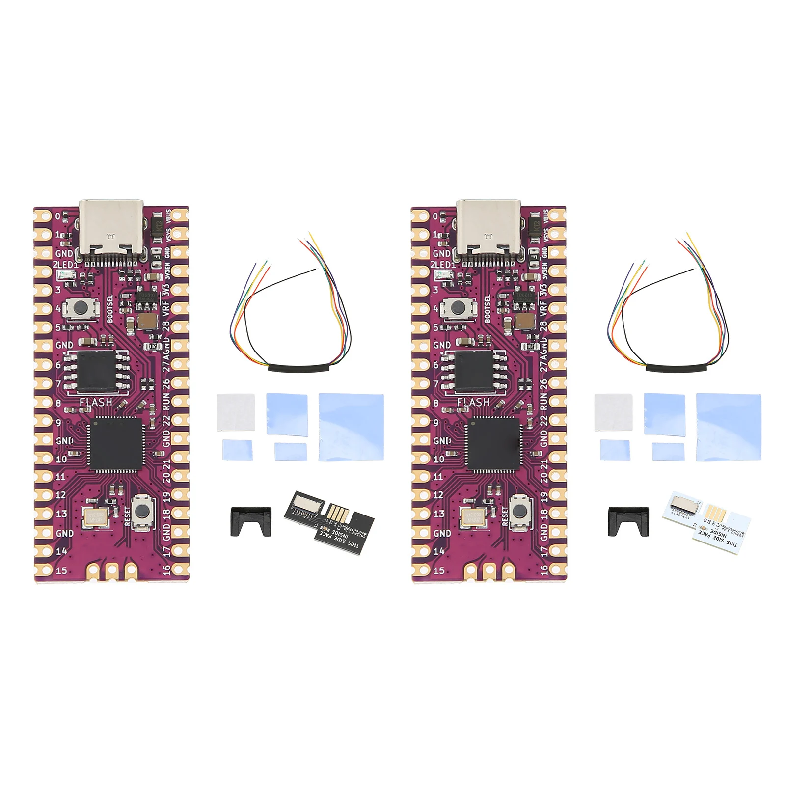 RasPi 보드 듀얼 코어 264KB ARM Cortex M0 + 프로세서용 유연한 마이크로컨트롤러 보드, SD2SP2 SDLoad SDL 어댑터 포함