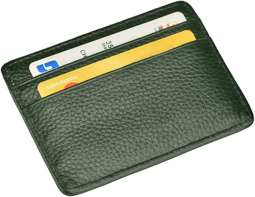 

Slim Minimalist Credit Card Holder Wallet with ID Window for Men Women