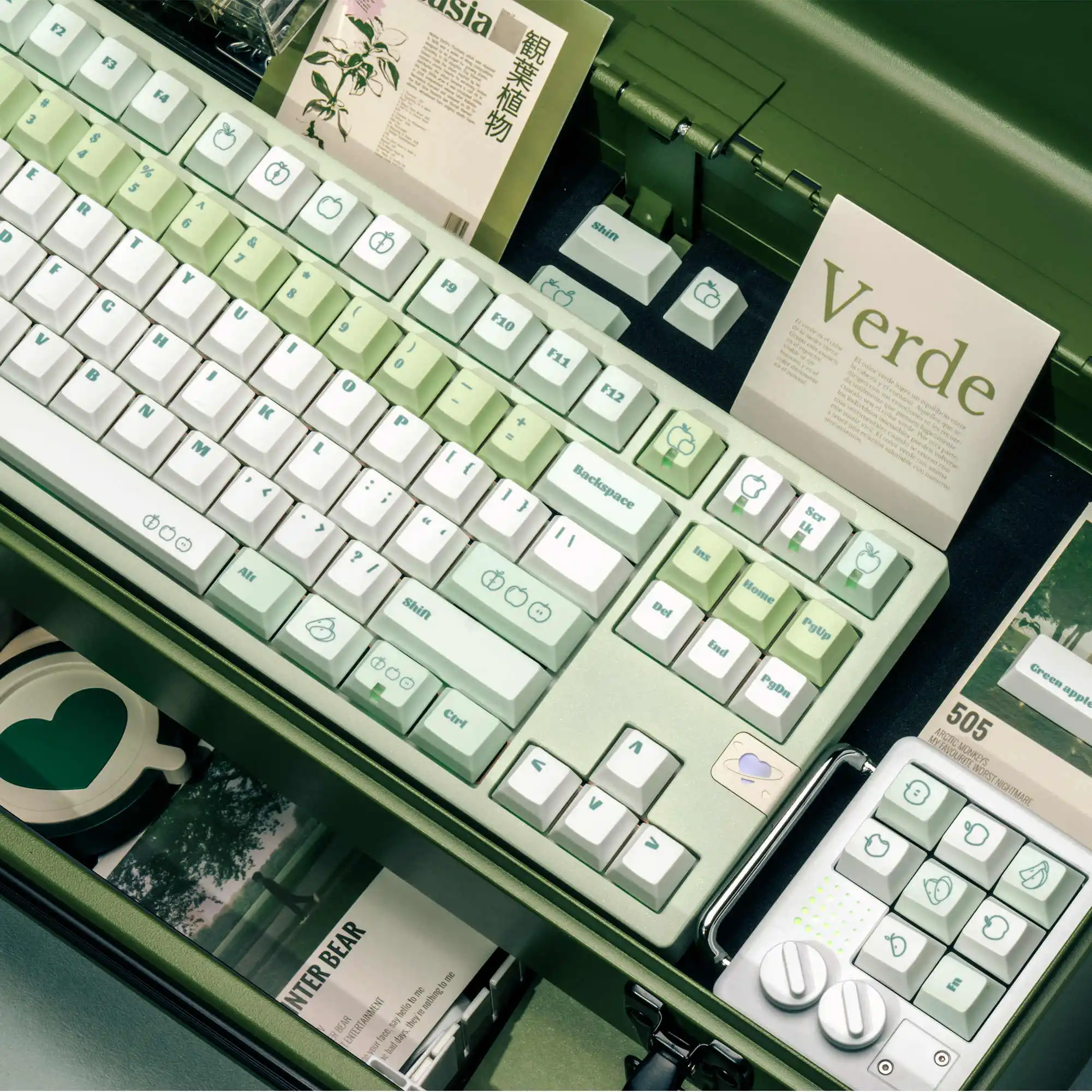Keycap Set Cherry Profile PBT Sublimation MX Switch Keyboard Caps L-Shaped Enter Key for ISO Alice Layouts Mechanical Keyboards