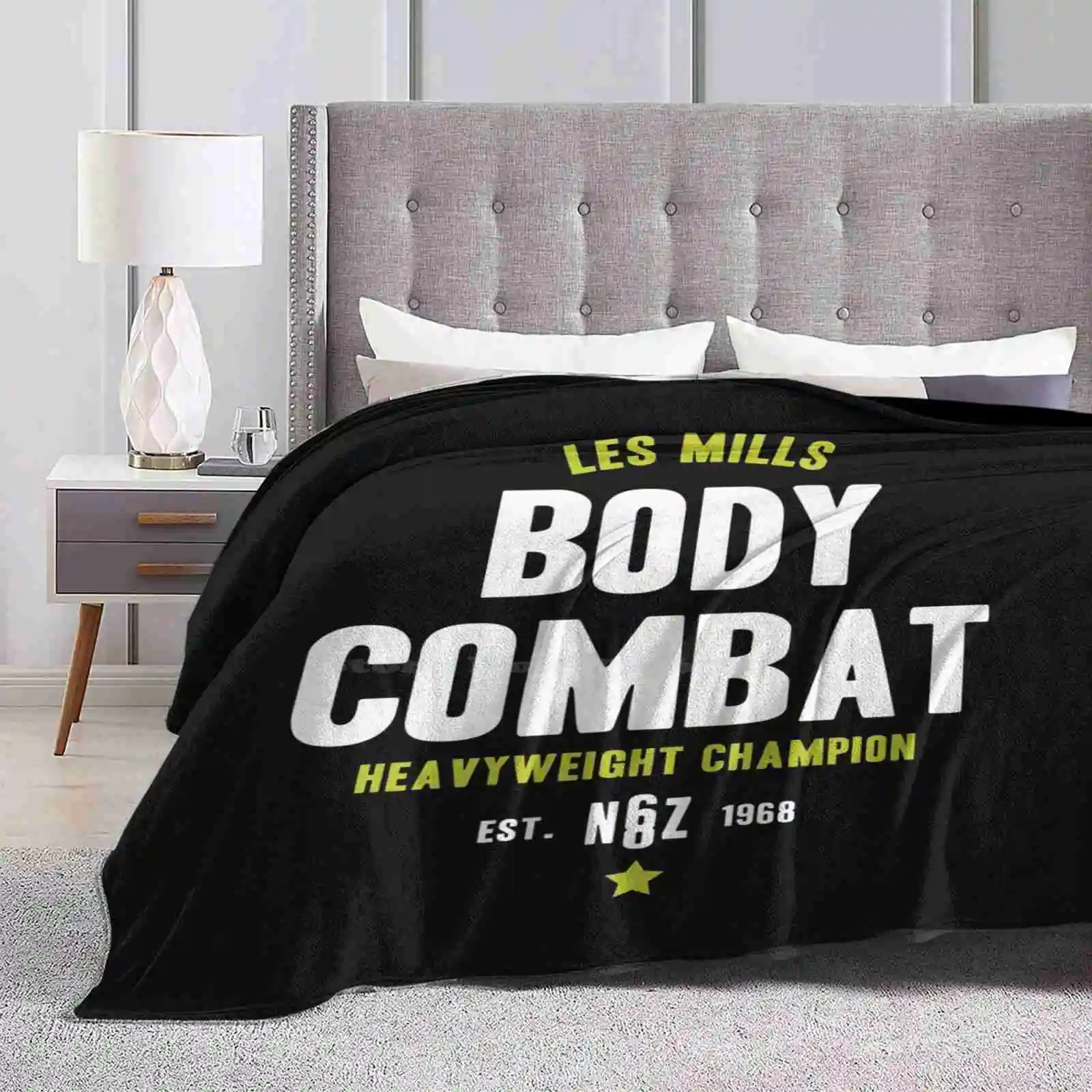 Heavyweight Champ Blanket Soft Warm Travel Portable Blanket Bar Raise Your Pumping Dont Stop Gym Heart Heath Mills Combat