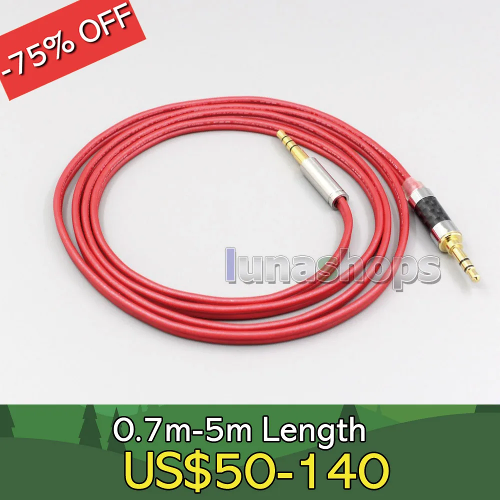 

4.4mm XLR 2.5mm 99% Pure PCOCC Earphone Cable For Audio Technica ATH-M50xBT SR50 SR50BT Pioneer SE-MJ591 LN006698