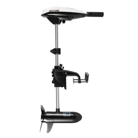 Mocny silnik zaburtowy elektryczny do wody słonej o siły pchania 65 funtów, teleskopowy wał, 5 biegów do przodu, idealny do łodzi i wędkowania.