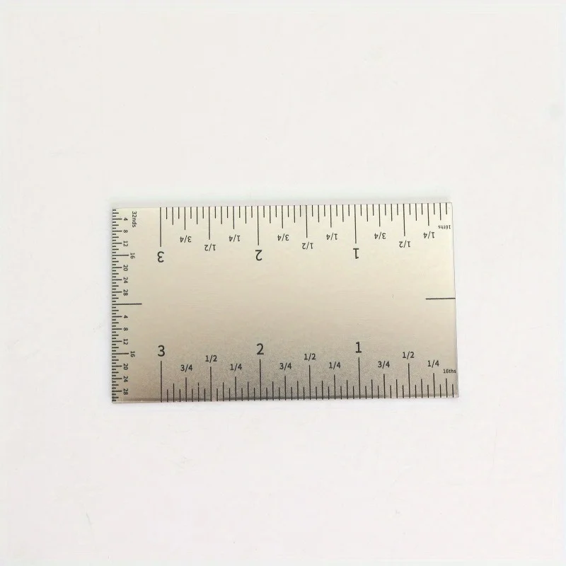 Precision Ruler Portable Pocket Ruler Wooden Work Ruler Marking Scale Square Edge Ruler