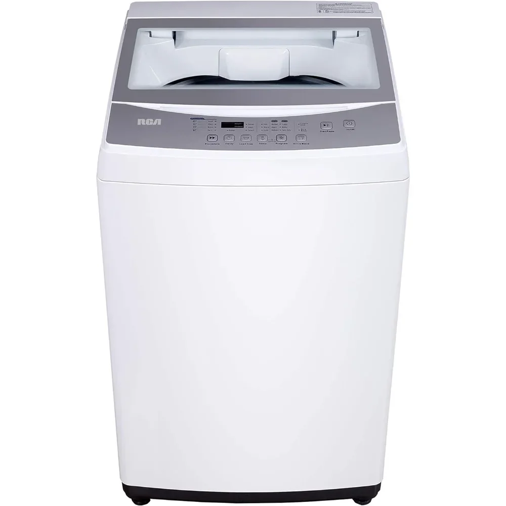RPW210-C Portable Washer-LED Digital Display Panel-5 Cycles-Top Loading Design-Low Noise Washing Machine, 2.1 cu ft, White