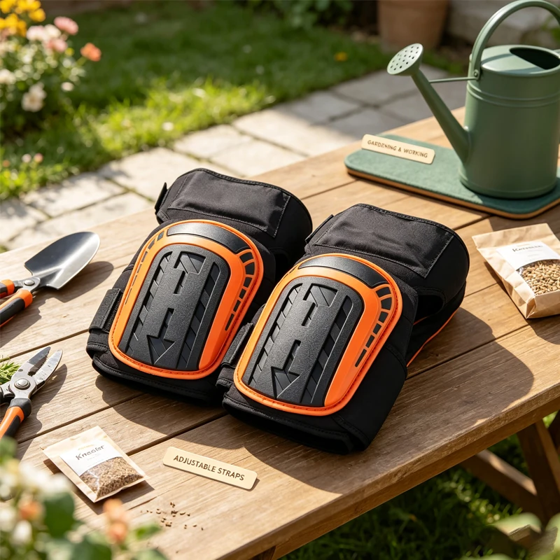 

Professional Heavy Duty EVA Foam Padding Knee Pads with Comfortable Gel Cushion and Adjustable Straps for Working, Gardning