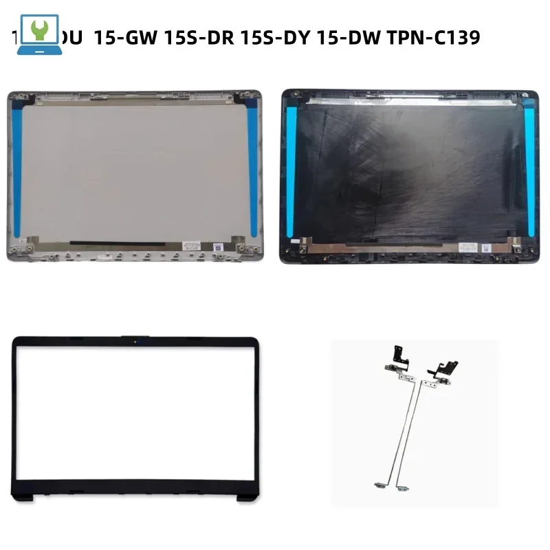 New LCD Back Cover Case Bezel Front Frame Cover Case For 15S-DU 15-GW 15S-DR 15S-DY 15-DW TPN-C139 Shell