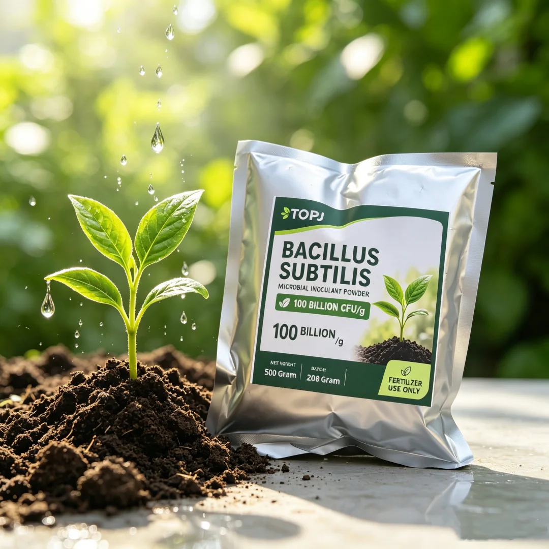 TOPJ Bacillus Subtilis 100 Billion CFU/g 500g Microbial Inoculant Powder Organic Soil Fertilizer Probiotics for Garden Crops