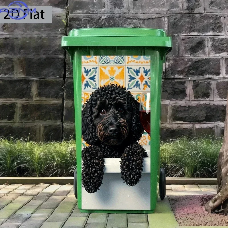 Indoor Daily‑use Waste Bin 2D Print Decal Creative Art Ornament for Home Decoration
