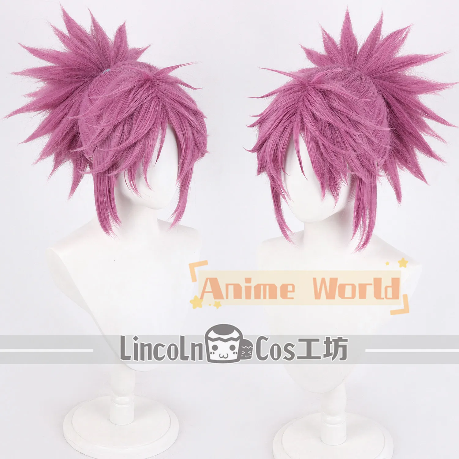 Anime Machi Cos Cosplay Wig Halloween Carnival Party Props Synthetic Hair Heat Resistant Fiber + Wig Cap