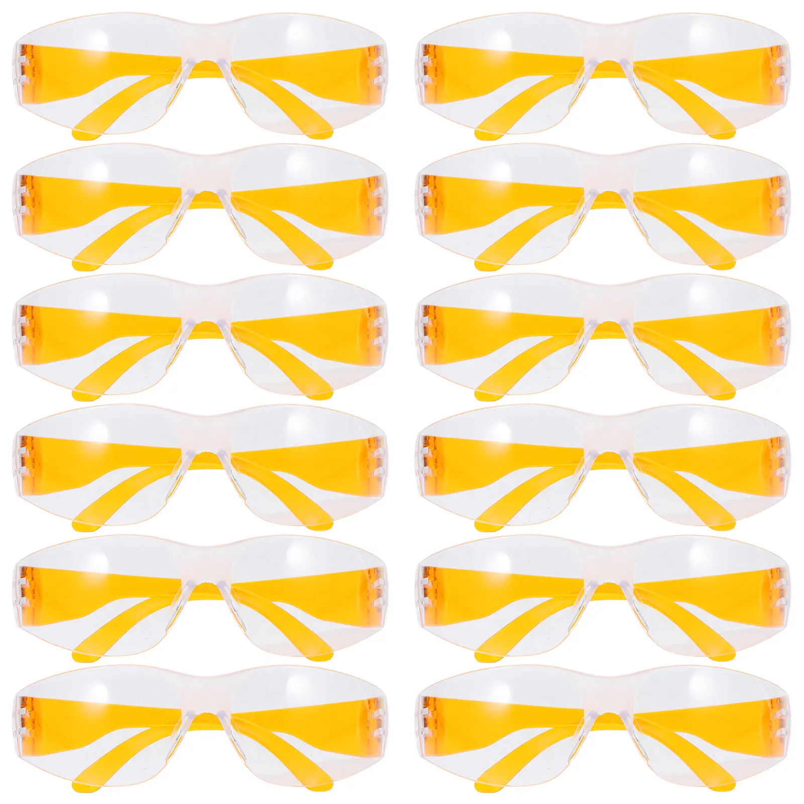 

12pcs Kids Protective Goggles Orange Lightweight Comfortable Anti-scratch Swimming Eyewear Child Safe Glasses Waterproof Gaming