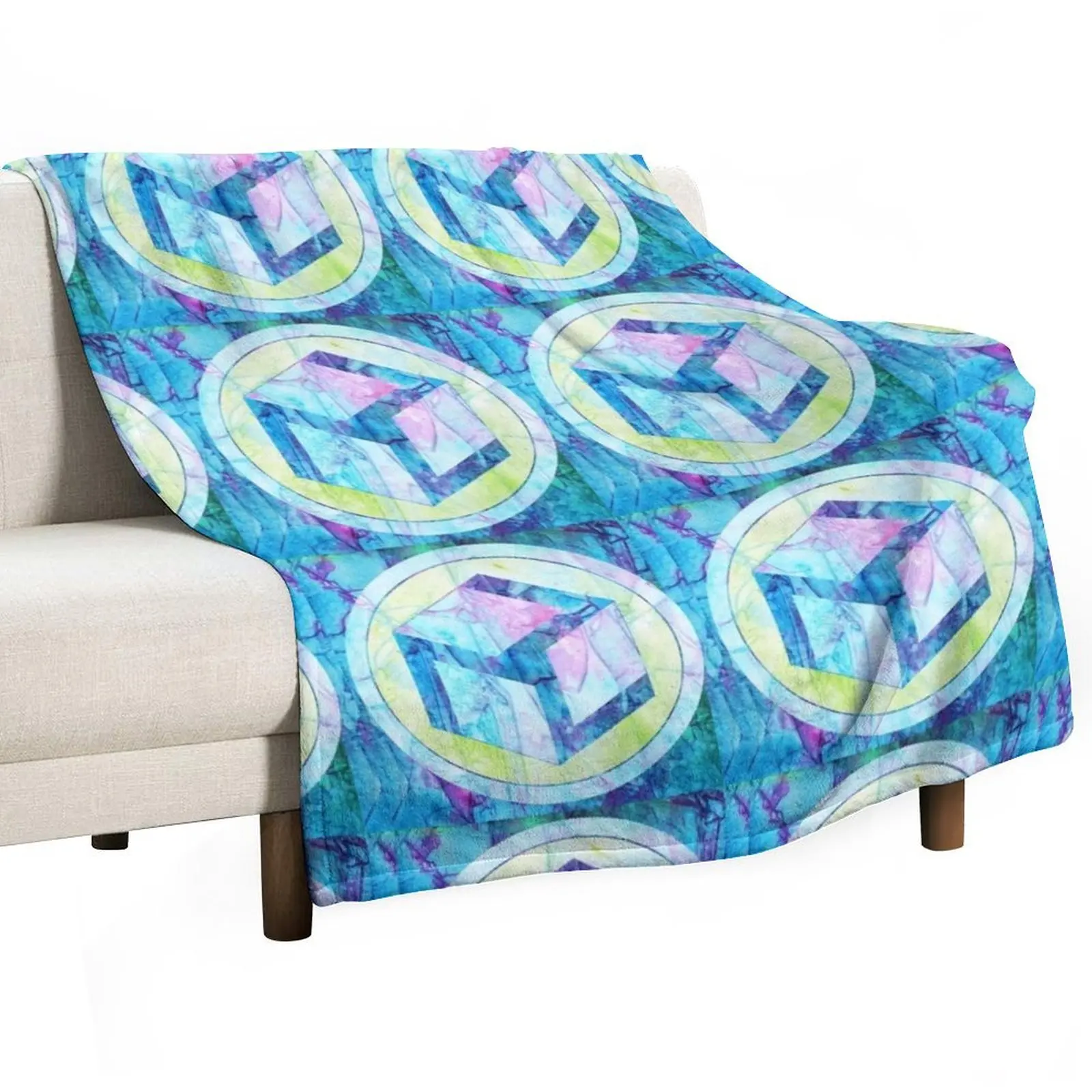 

Antahkarana - Meditation Throw Blanket Fuzzy Plush Throw Blanket for Sofa Chair