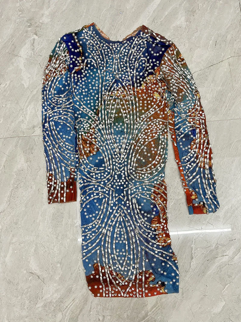 فستان عيد ميلاد كامل الماس بقصة ضيقة أداء المغني والرقص والولائم والحفلات رداء Soirée فام Mariage Vestidos De Ocasião رسمي