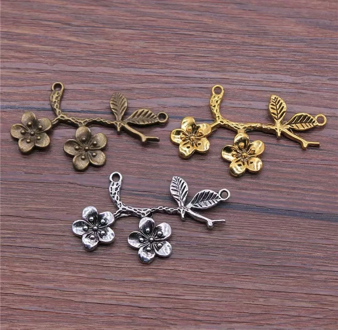 

10pcs 50x31mm Zinc alloy metal tibetan silver,antiqued bronze,antiqued gold plated connector T0345 for jewelry making