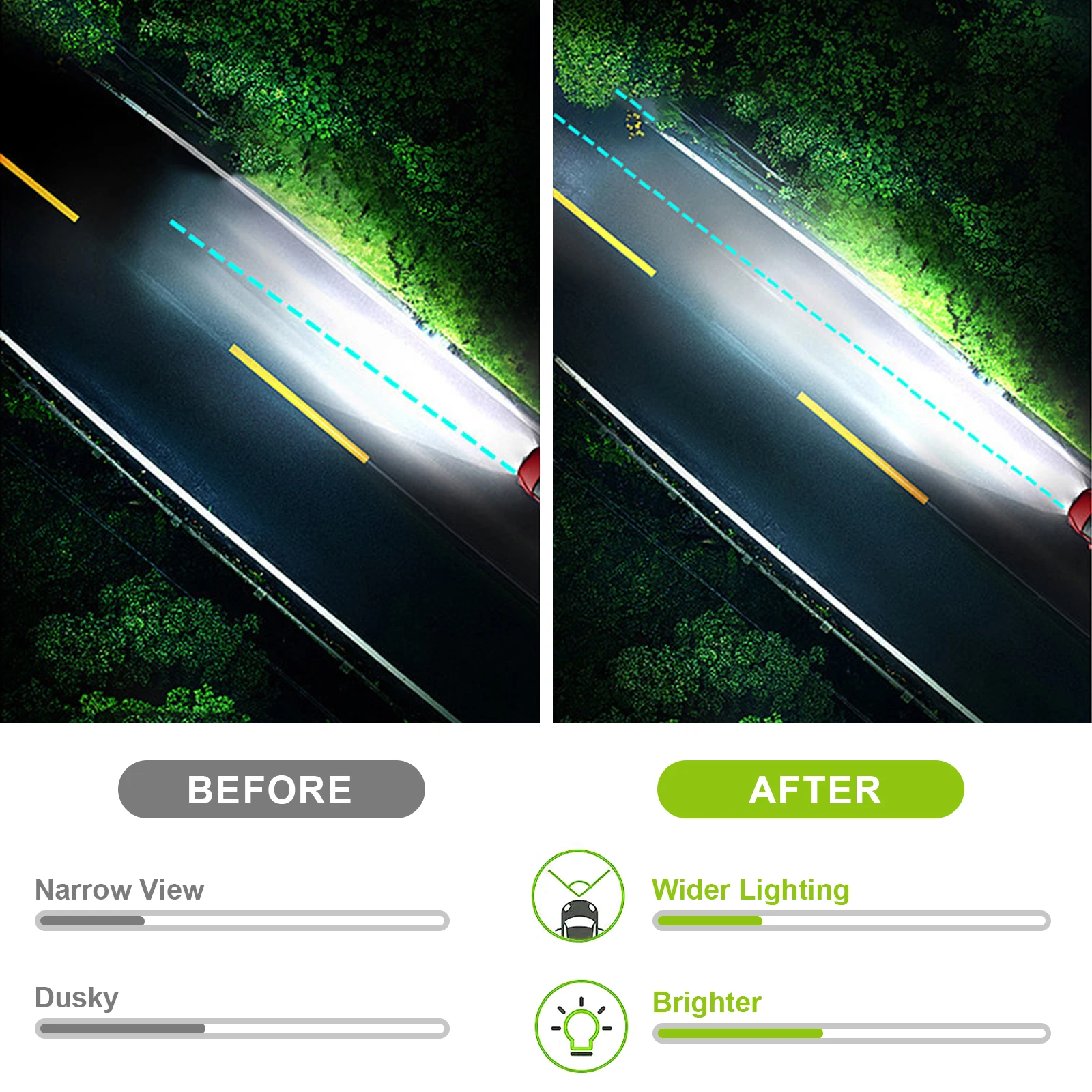 1 * مجموعة المصابيح الأمامية اليسرى لـ 09-13 سوبارو فورستر جانب السائق من الكروم