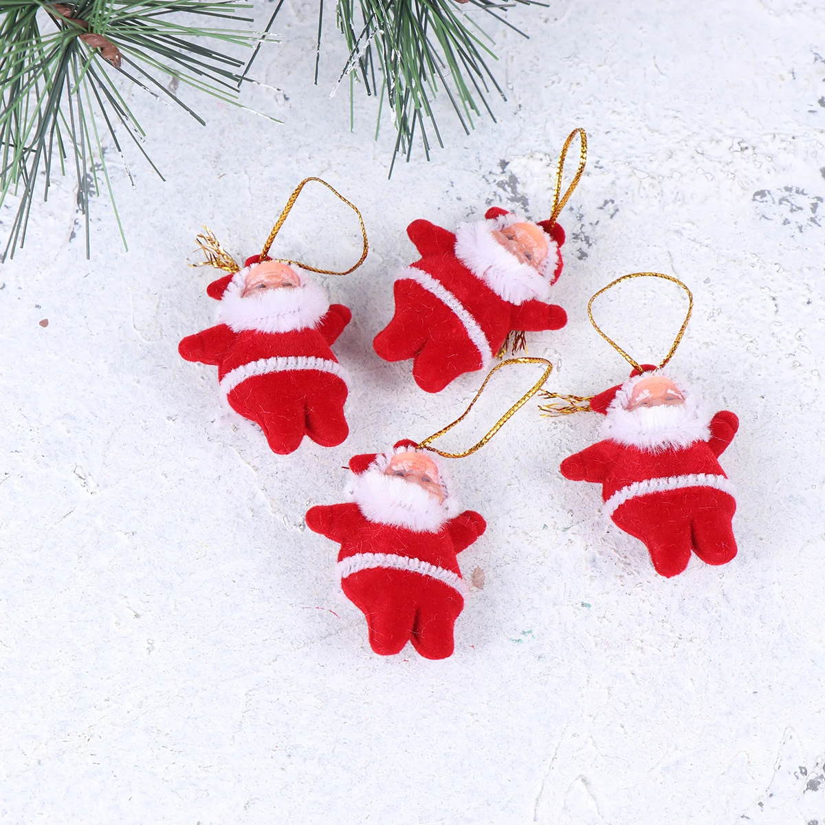 

36pcs Santa Claus Hanging Decoration Plastic Pendant For Christmas Tree Home Party Decorative Props Lightweight Festival Porch