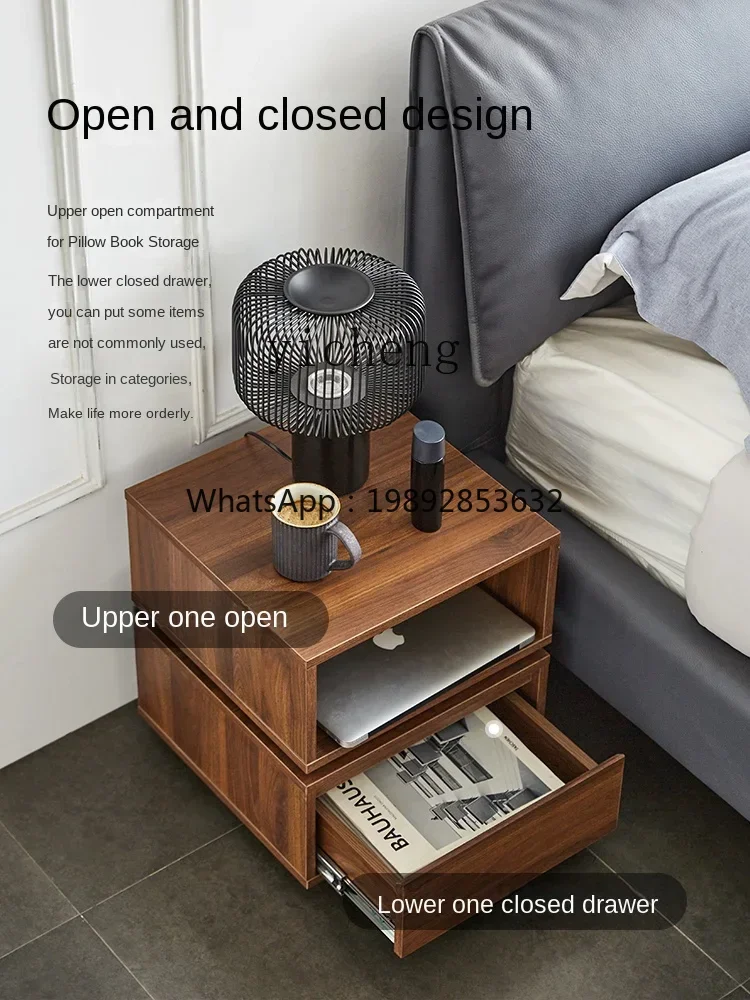 

Rotating Bedside Table Living Room Sofa Side Table Modern Minimalist Small Cabinet Designer Bedside Cabinet