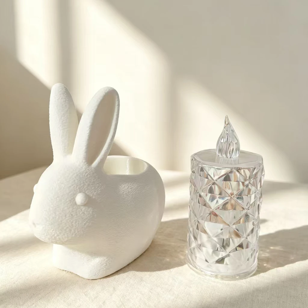 3D Printing - Fuzzy Bunny Electronic Candle Holder