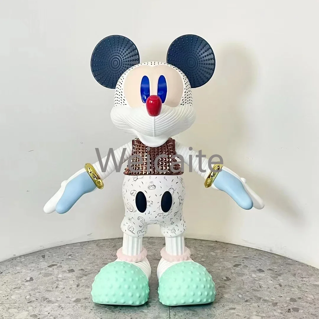 Customized Famous Cartoon Art Statue Fiberglass Graffiti Mickey Sculpture  for Indoor Outdoor Decoration