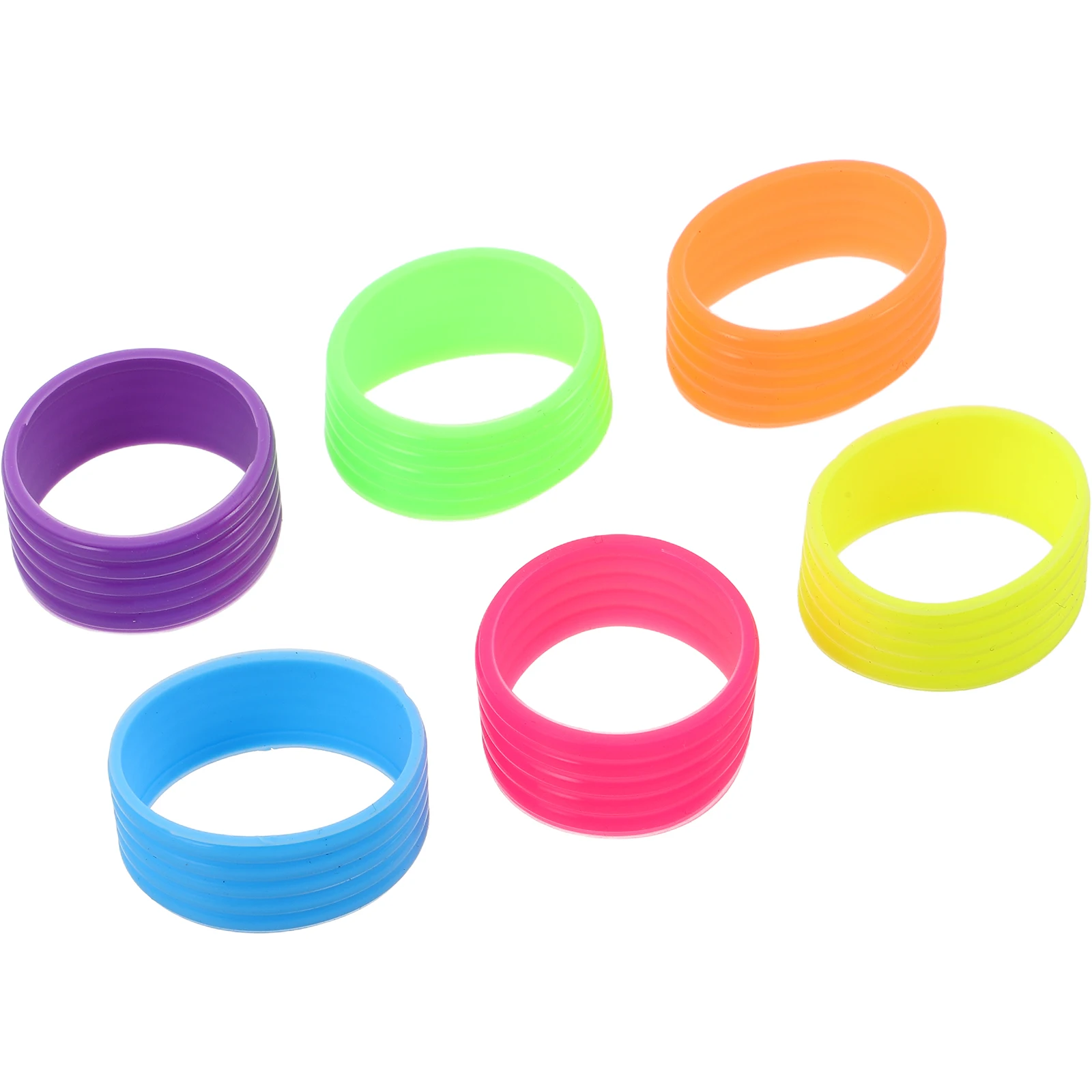 

6 Pcs Racket Anti-slip Ring Grip Pong Compact Rings Silica Gel Non-skid Grips Convenient Overgrip Protector